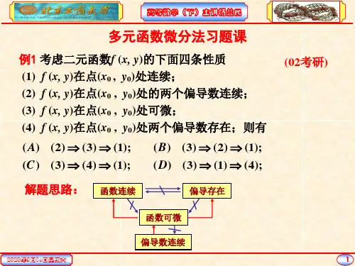 09多元函数微分法考研