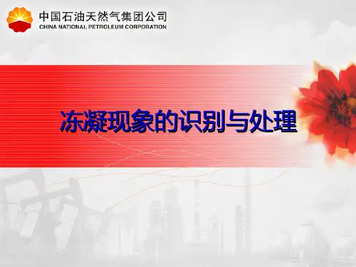 冻凝现象的识别与处理