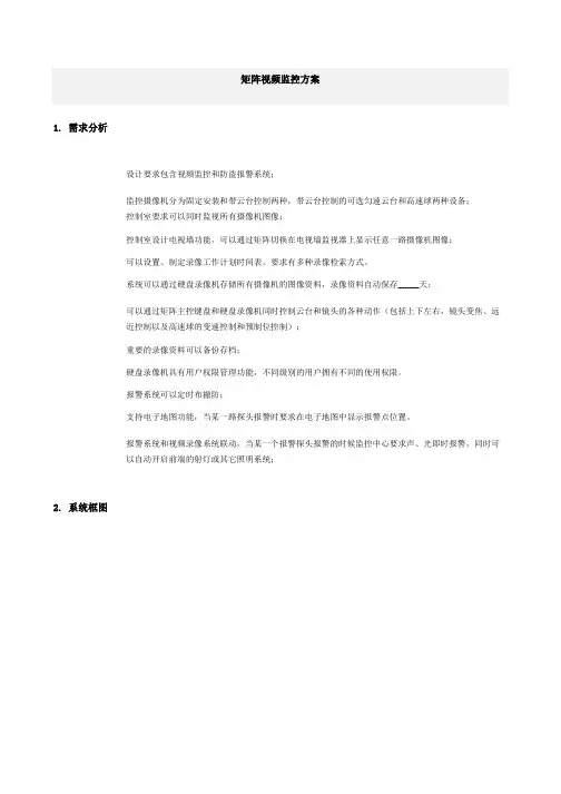 矩阵电视墙监控方案 2