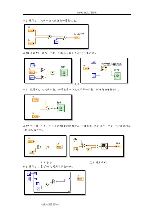 虚拟仪器习题答案与解析