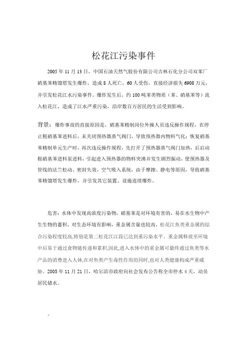 松花江污染事件