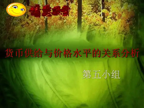 货币供给与价格水平分析资料