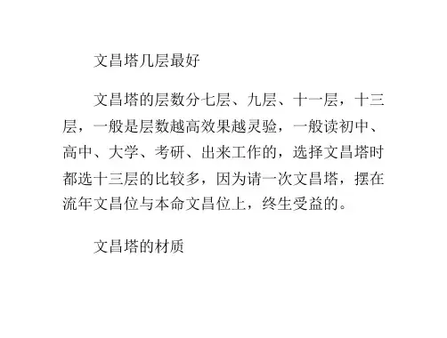 什么样的文昌塔好?