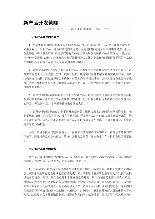 新产品开发策略 2