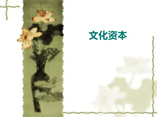 (完整版)第四章文化资本