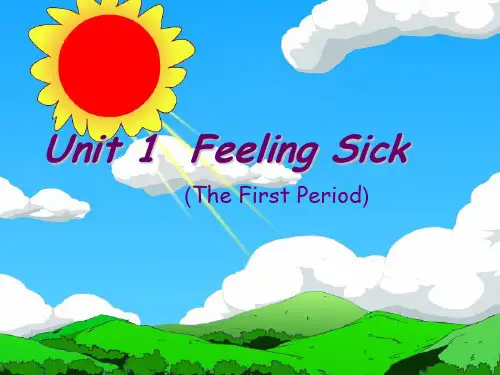 粤人版英语六年级上册Unit1 Feeling Sick-Lesson1课件