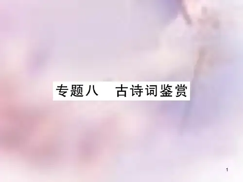 七年级语文上册 专题8 古诗词鉴赏习题课件 新人教版