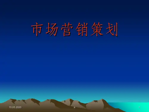市场营销策划讲义