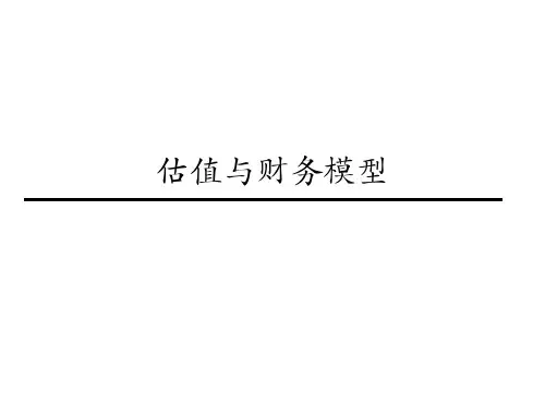 估值与财务模型