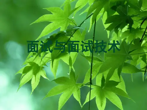 关键所在面试技术