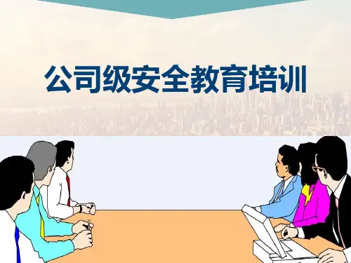 公司级新员工安全教育培训-(最新版-修订)