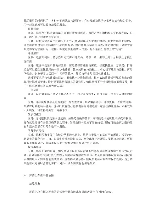 显示器 Microsoft Word 文档
