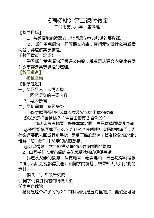 画杨桃