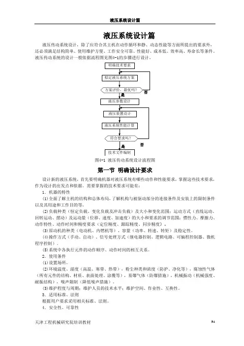 液压系统设计篇