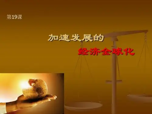 19.加速发展的经济全球化