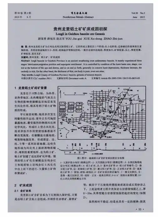 贵州龙里铝土矿矿床成因初探