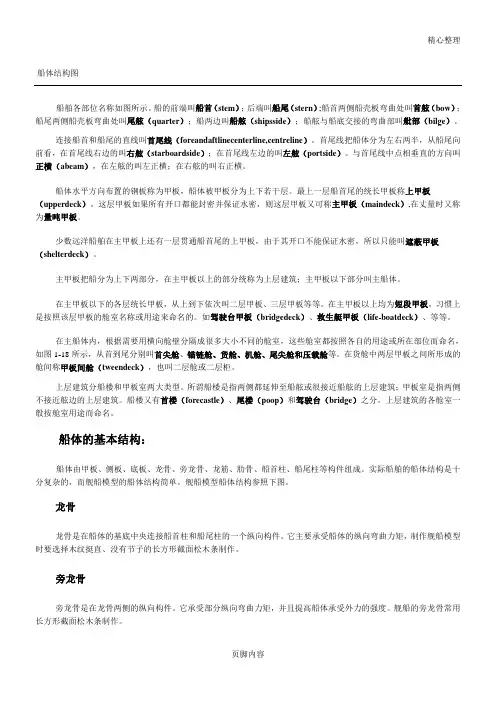船体主要构件结构图 2