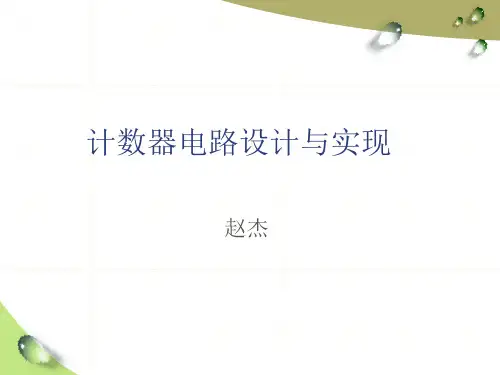 计数器电路设计与实现 赵杰