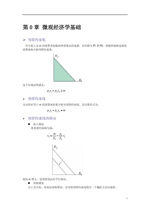 第0章微观经济学基础