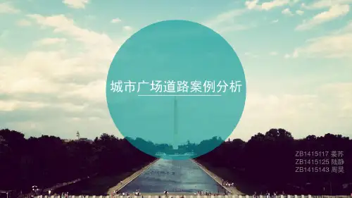 城市广场案例分析课件