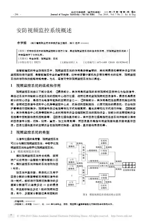 安防视频监控系统概述