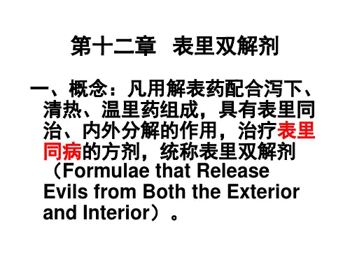 第12章表里双解剂
