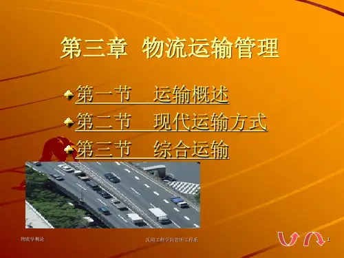 [物流管理]物流运输管理--现代运输方式(PPT 41页)