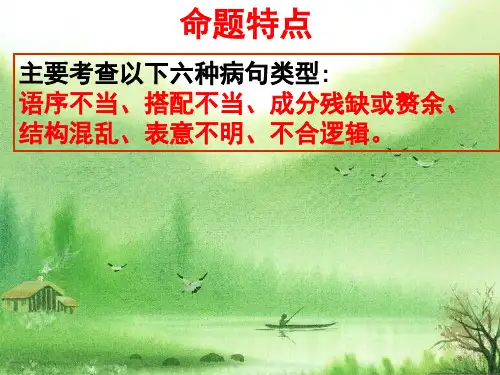 高考病句专题.ppt