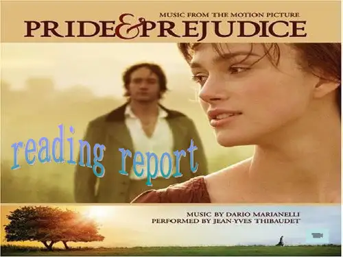 reading report of Pride and Prejudice