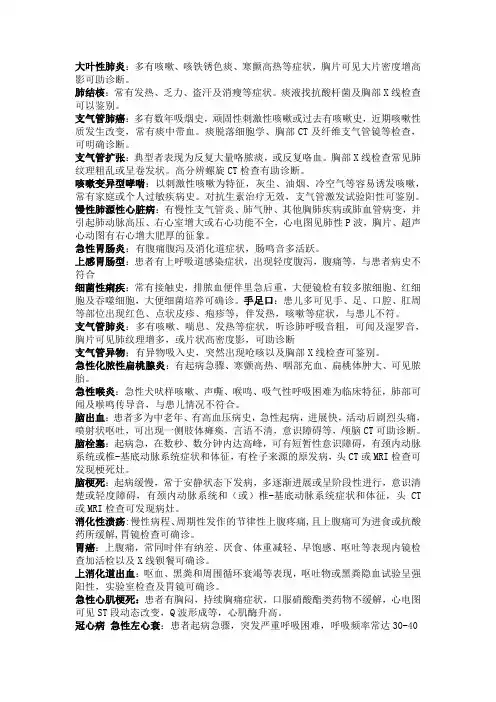 鉴别诊断
