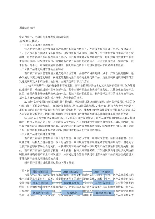 项目管理综合实训