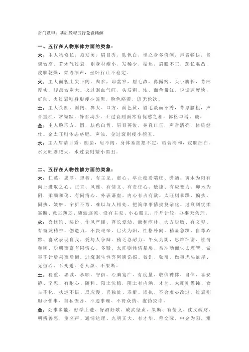 奇门遁甲：基础教程五行象意精解