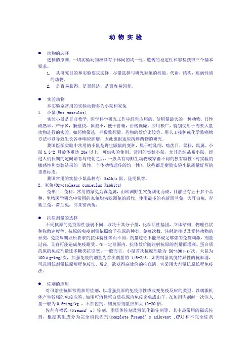 动物实验