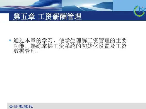 “会计电算化”课件之工资薪酬管理ppt会计电算化