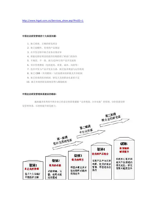 IPD研发管理体系总体介绍