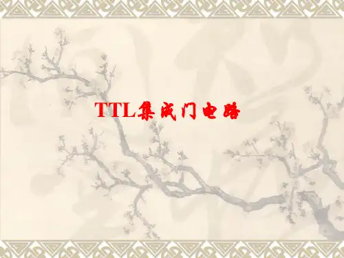 TTL集成门电路 (电工电子技术实验) PPT