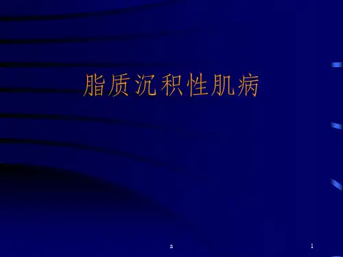 脂质沉积性肌病