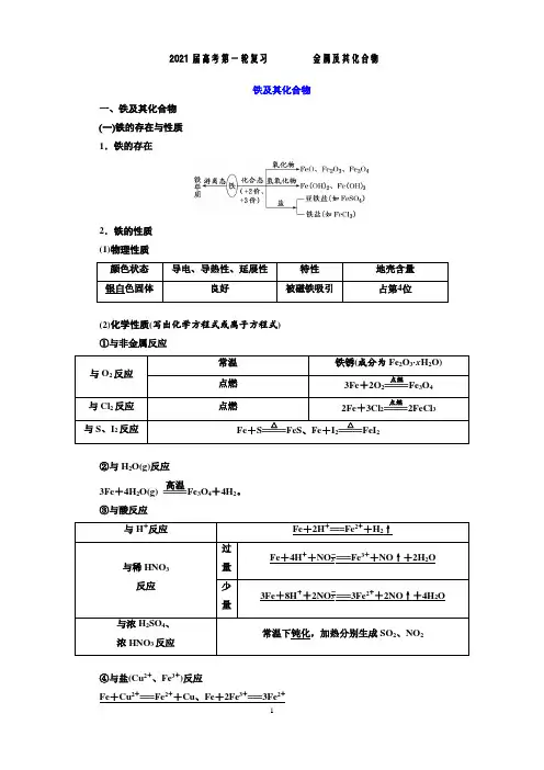 铁及其化合物