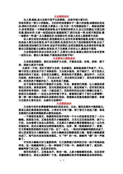 大自然的启示 3
