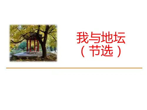 人教版高中语文必修一《我与地坛(节选)》PPT课件3