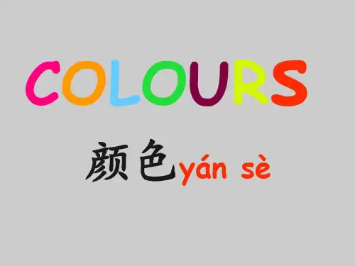 外国人学汉语-颜色的学习