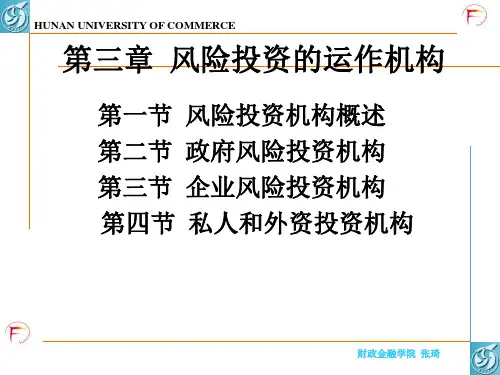 3第三章  风险投资的运作机构PPT课件