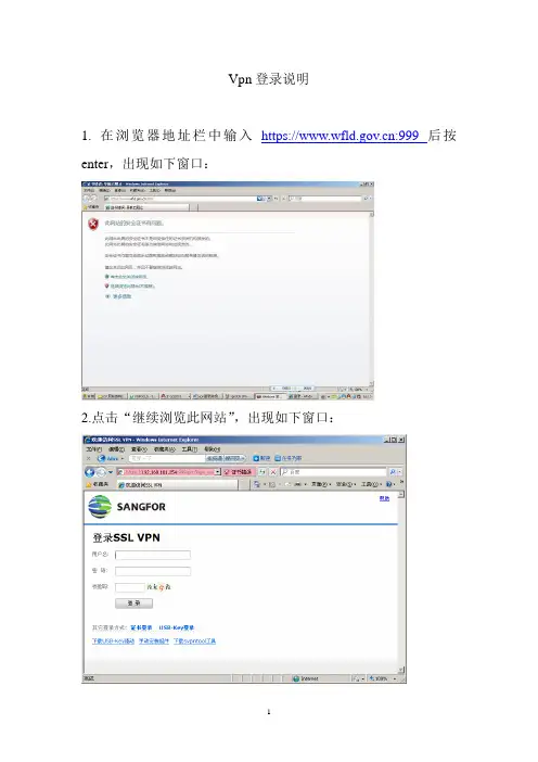 vpn登录说明_图文