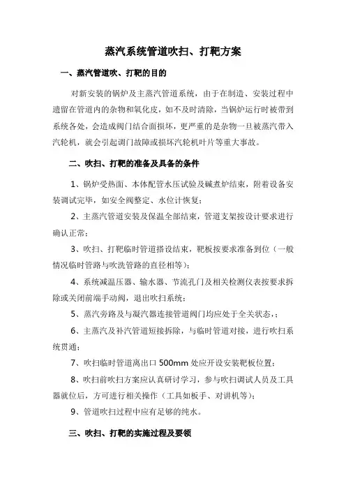 蒸汽打靶方案
