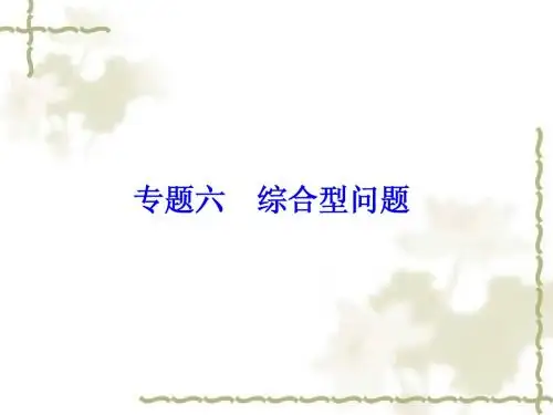 【中考备战策略】2014中考数学(人教版)总复习课件：专题六 综合型问题