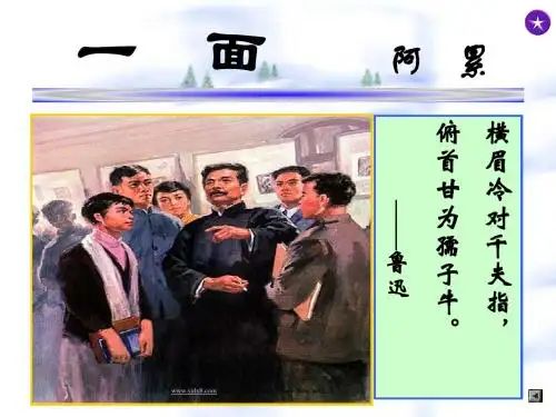 19《一面》ppt课件