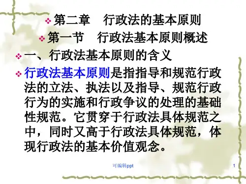 行政法基本原则 (3)