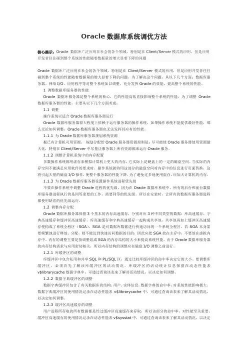 oracle数据库调优