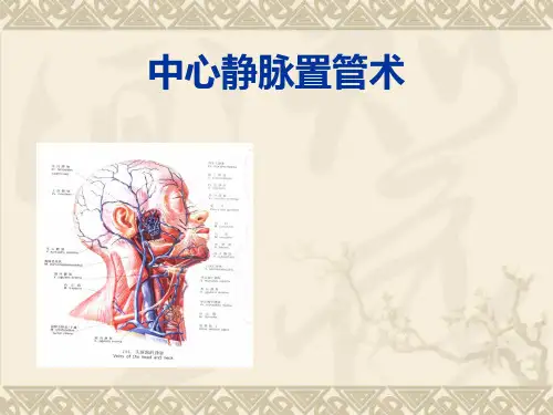 中心静脉置管术PPT优秀课件