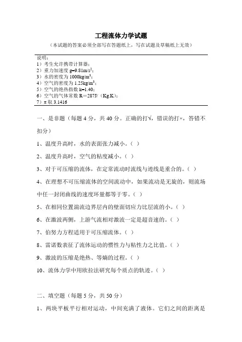 流体力学总结